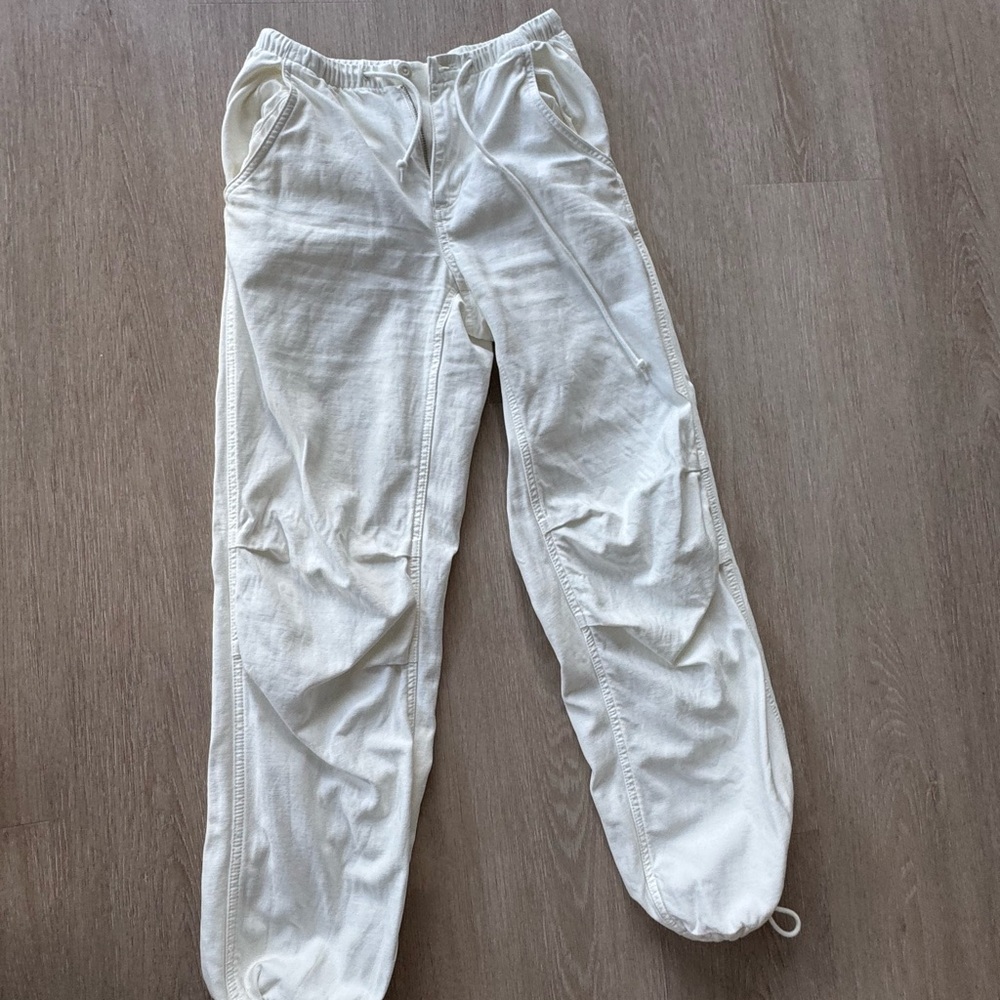Women’s White Casual linenPants